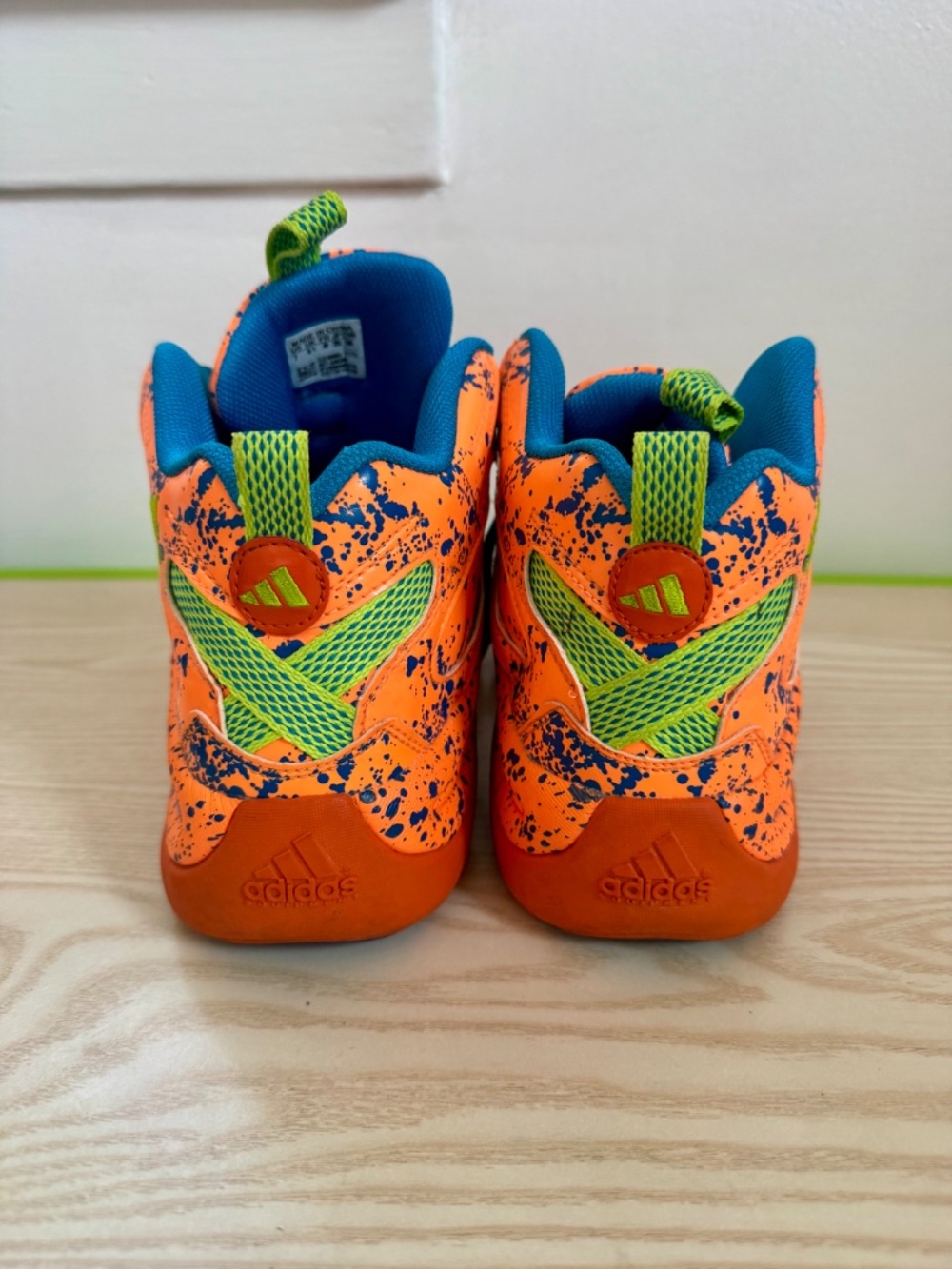 Adidas Crazy 7 Kobe All-Star Orange Paint Splatter Men's Size 7 G98386 - Picture 4 of 11